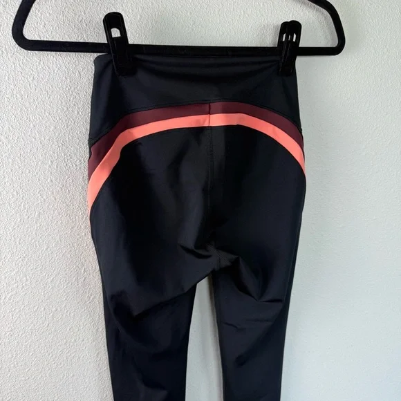 Splits59 Sydney Leggings Black Peach Burgundy Active Athleisure Women’s Medium - Picture 7 of 10